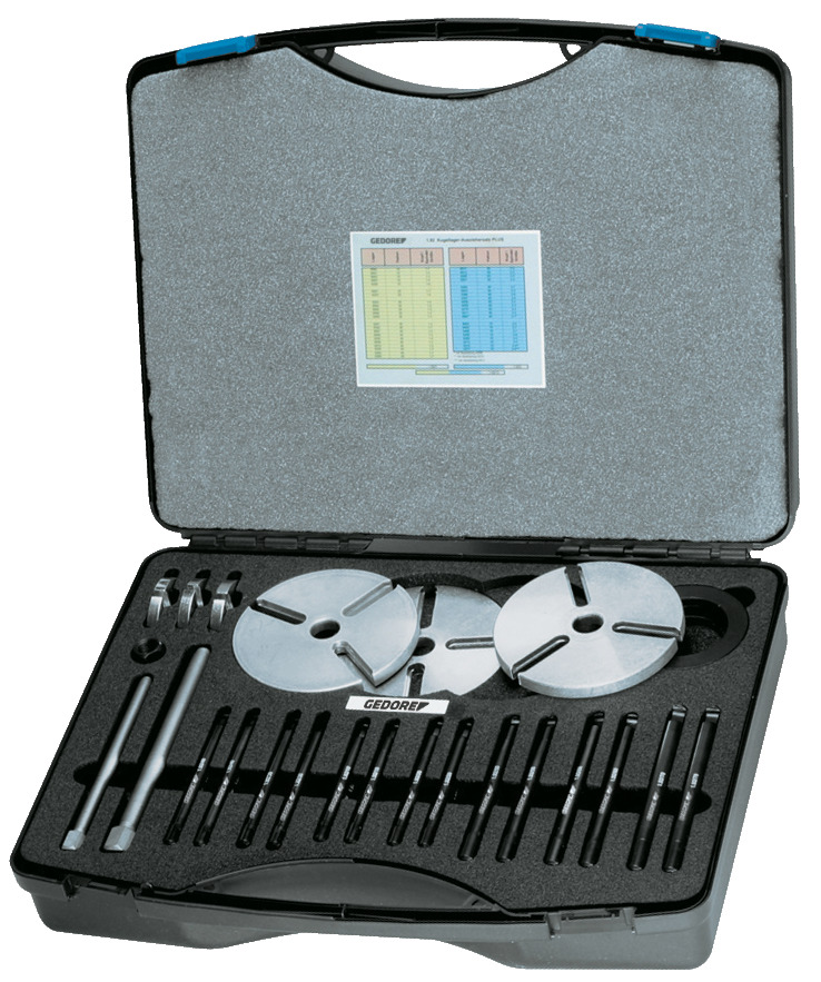 Patented ball bearing set of pullers PLUS
