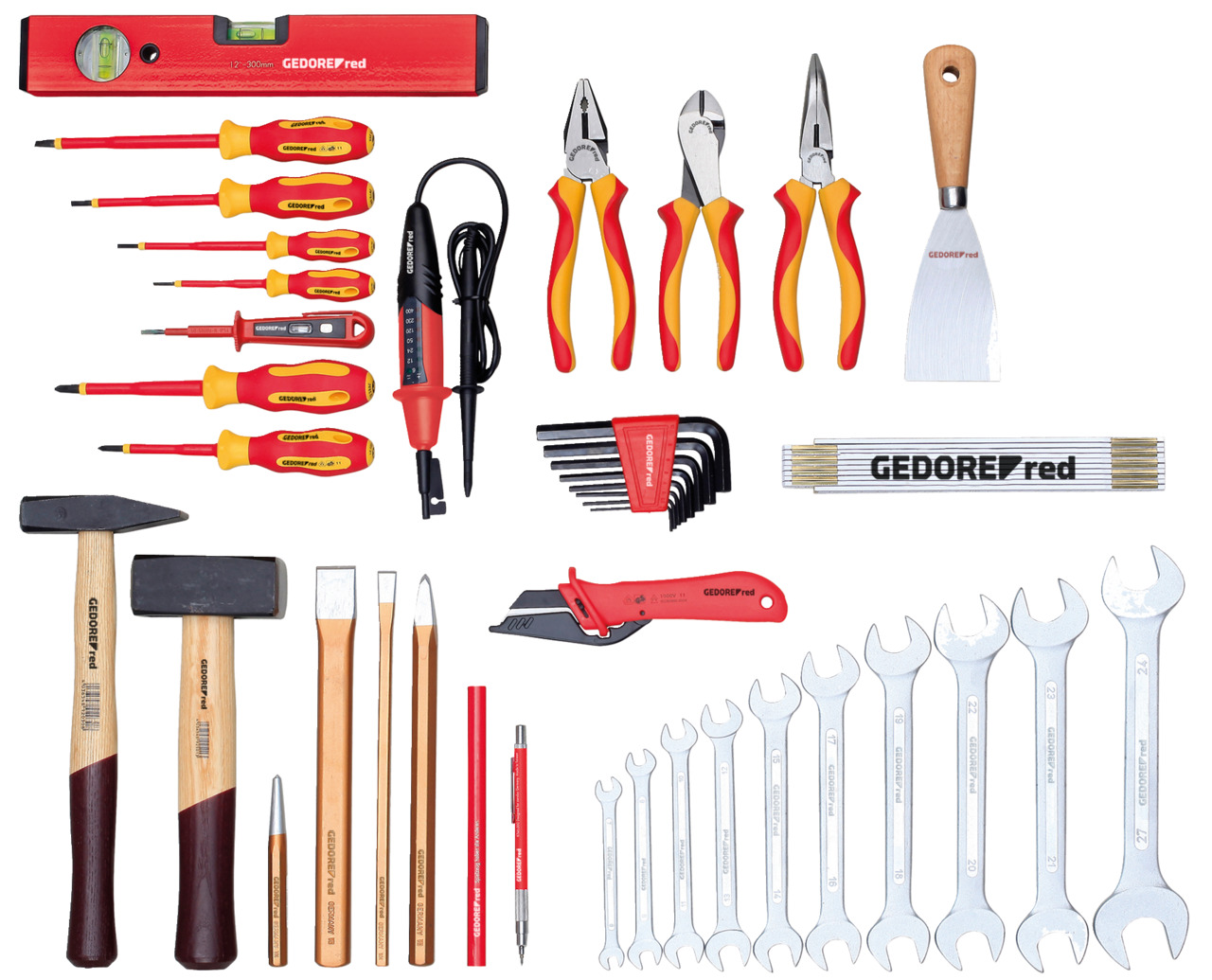 Tool set ELEKTROTECHNIK loose 42pcs