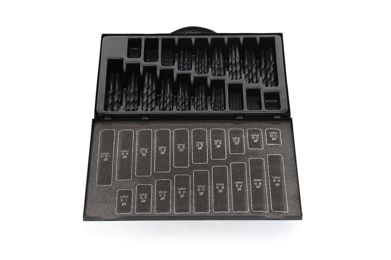 Twist drill set d.1-10mm 0.5pitch170pcs