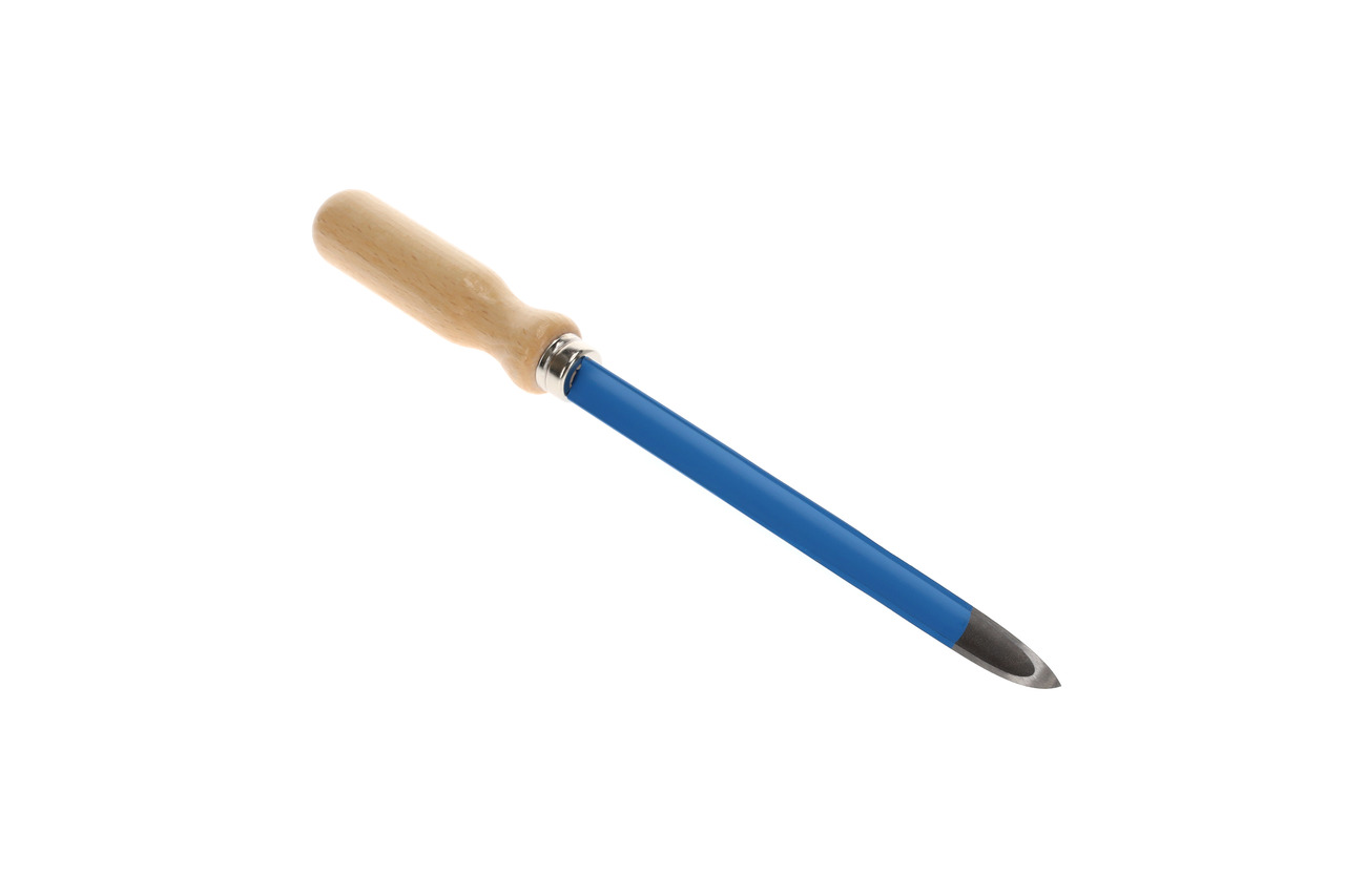Three-edged hollow ground scraper
