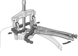 Chain grip wrench