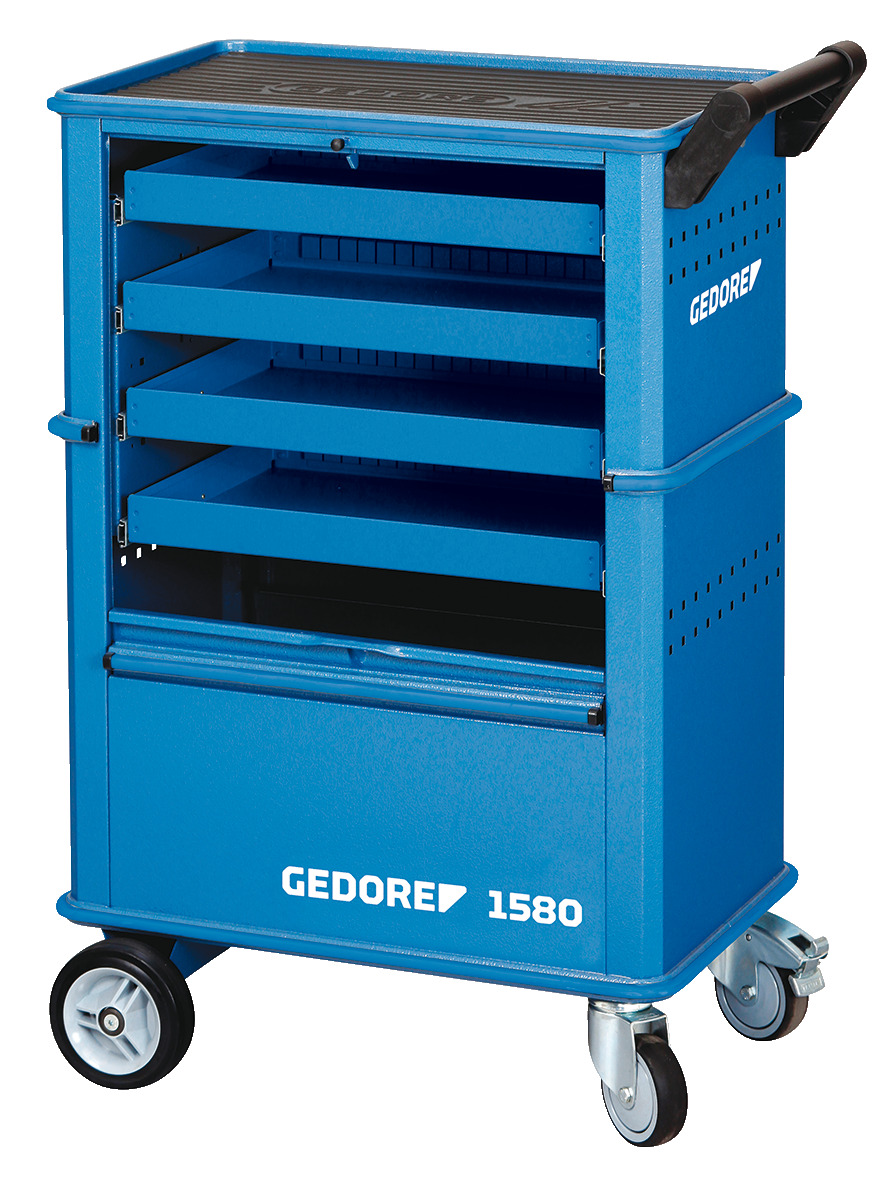 Tool trolley with 4 drawers