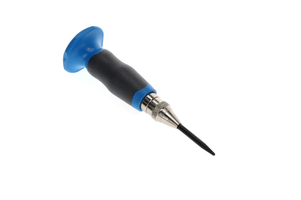 Automatic centre punch with tip