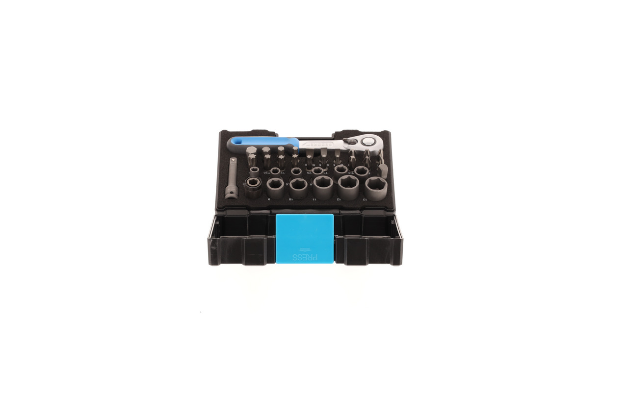 Bit box with ratchet 1/4" 35 pcs