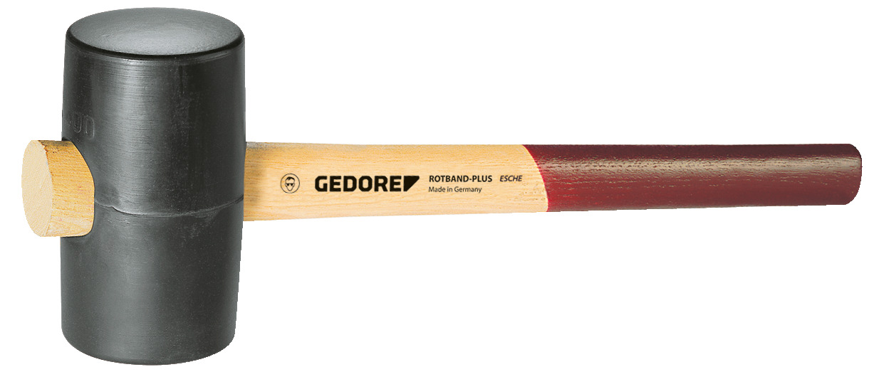 Rubber mallet with ash handle, d 65 mm
