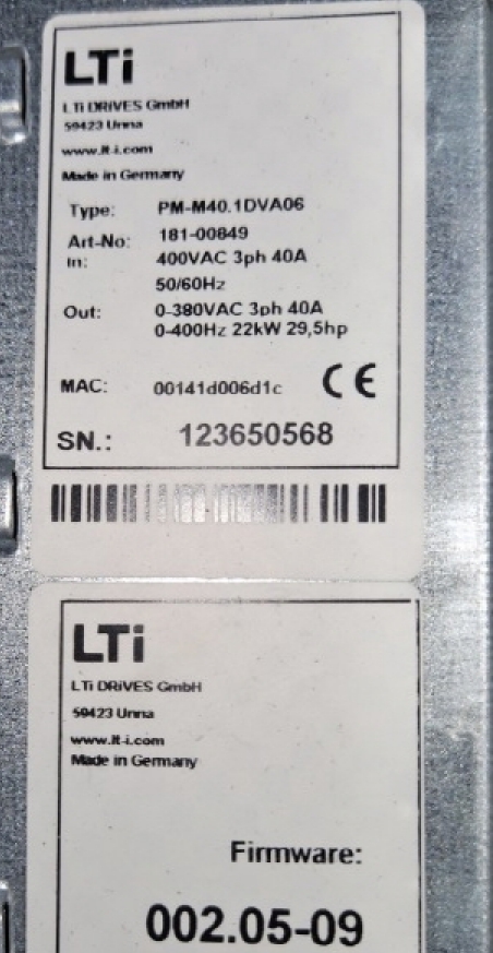 118372 Keba (LTI Motion) Servoregler PM.M40.1DVA06 Servoregler