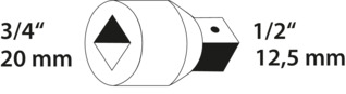 Reducer 3/4" to 1/2"