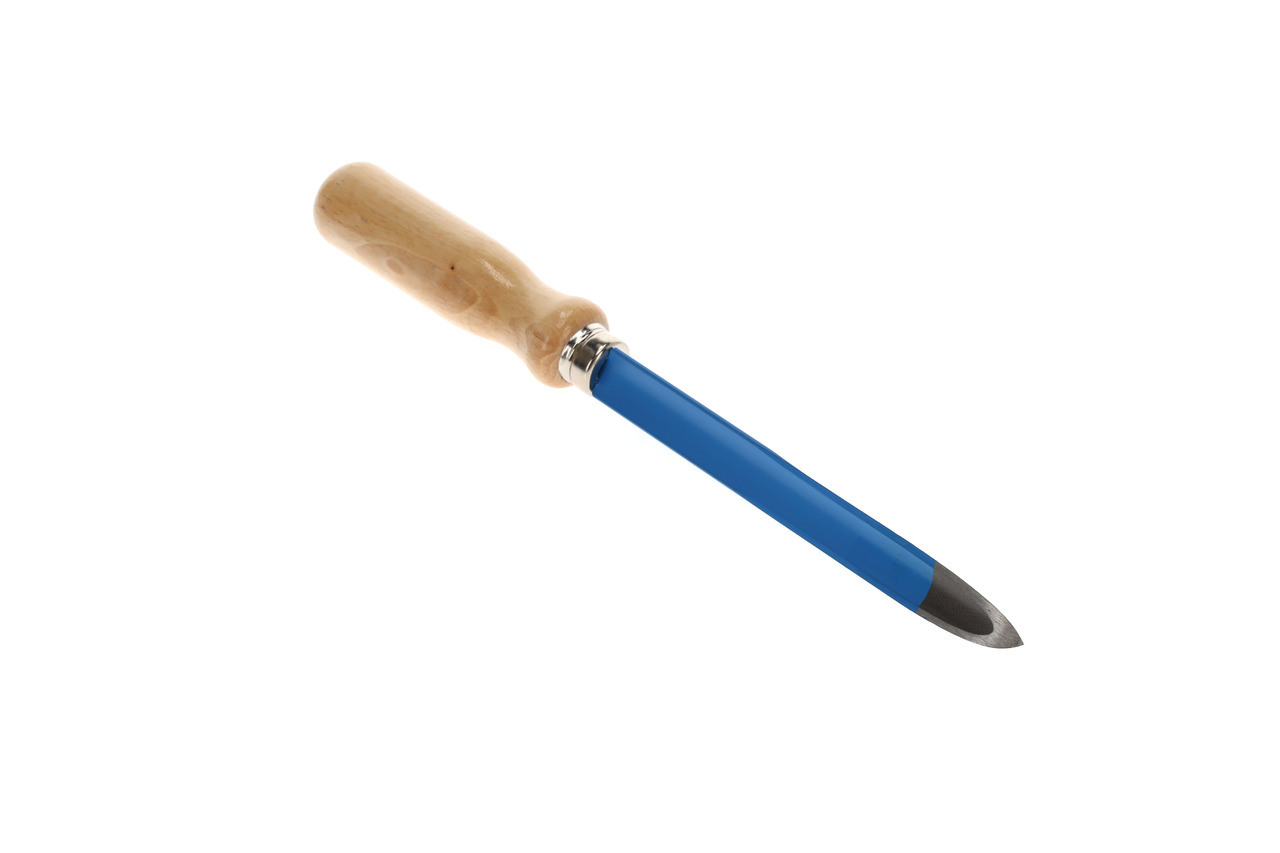 Three-edged hollow ground scraper