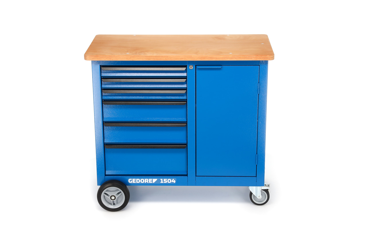 Mobile workbench with 6 drawers Mobile workbench with 6 drawers