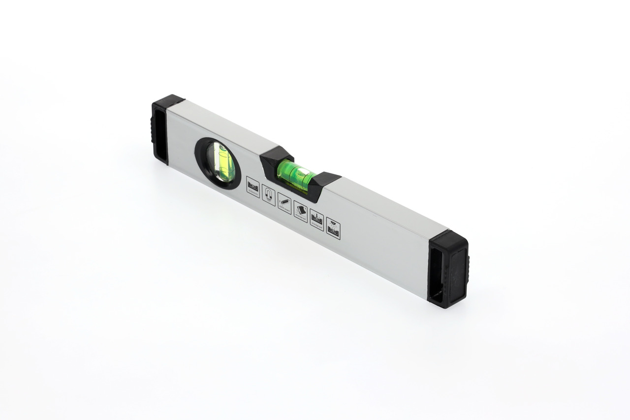 Spirit level l.300mm 2xlevel magn. alum.