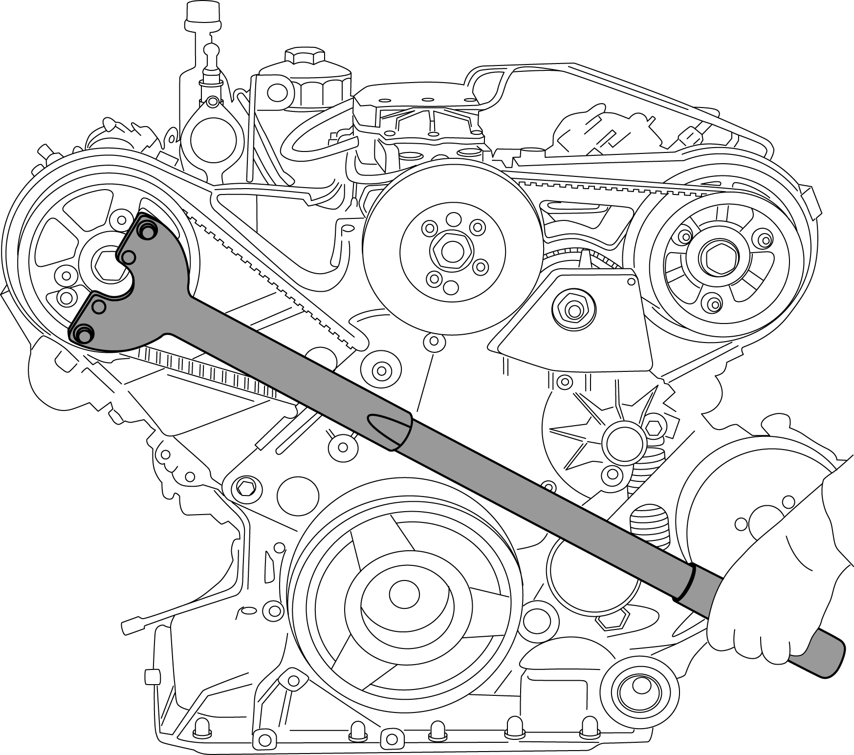 Counter-Holding Tool, VW