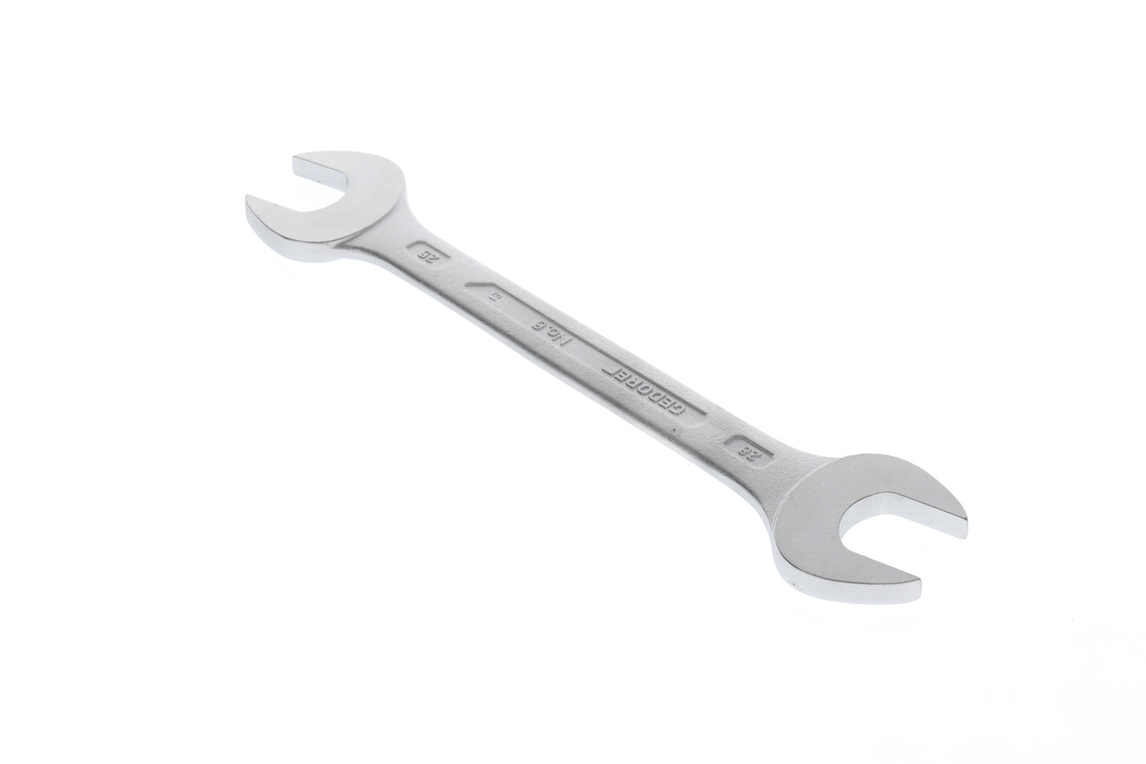 Double open ended spanner 25x28 mm