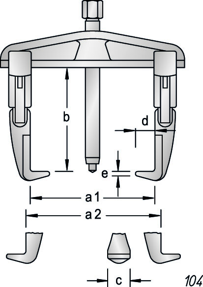Puller set with display stand