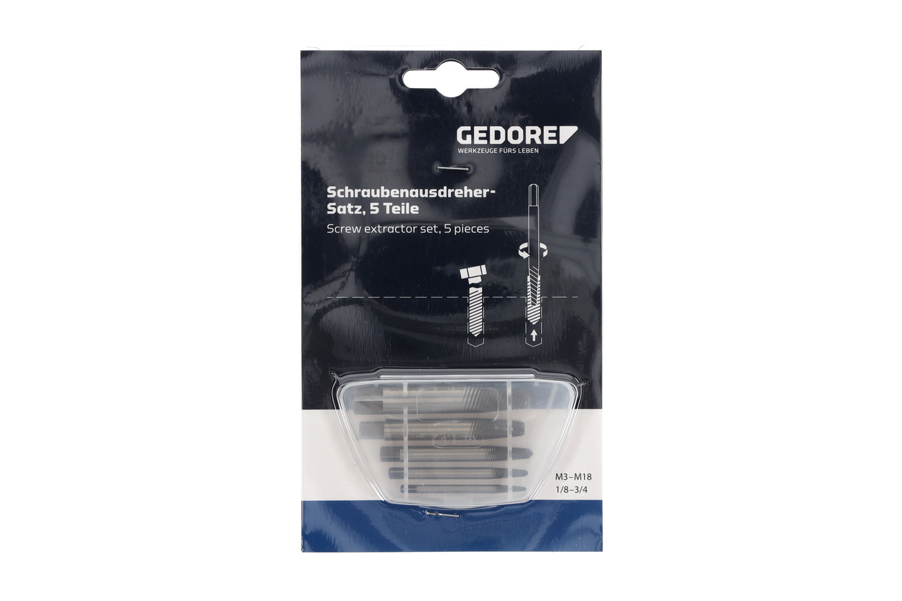 Bolt extractor set 5 pieces