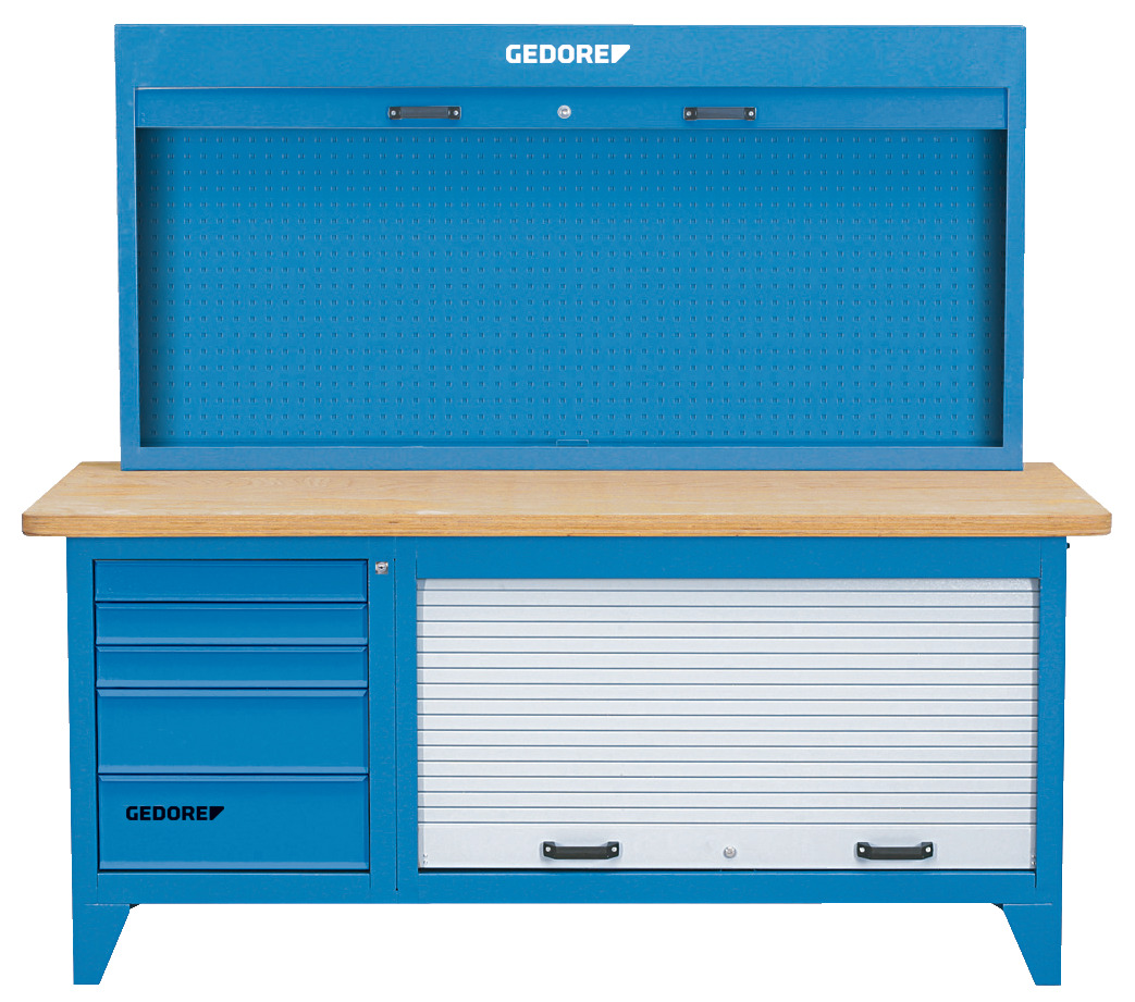 Workbench with tool cabinet