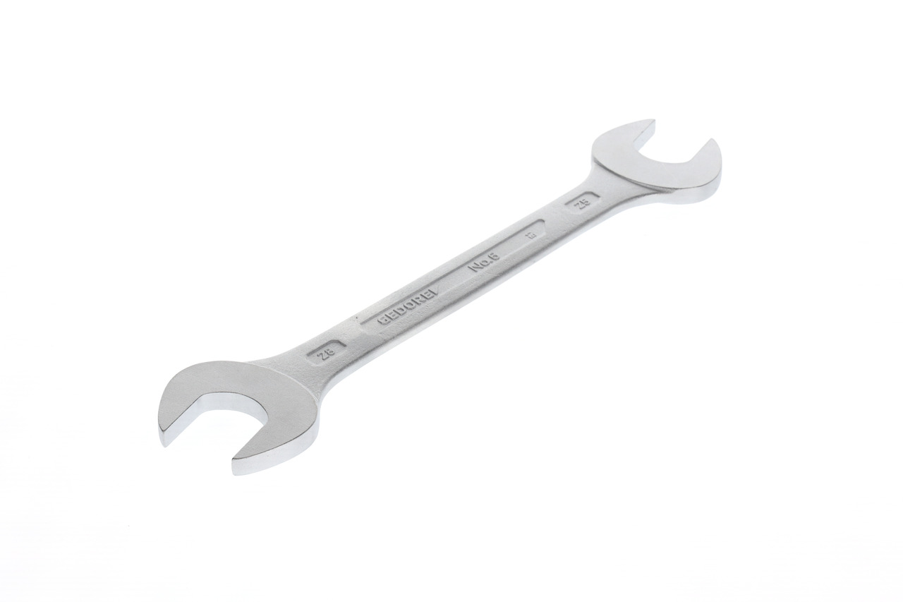 Double open ended spanner 25x28 mm