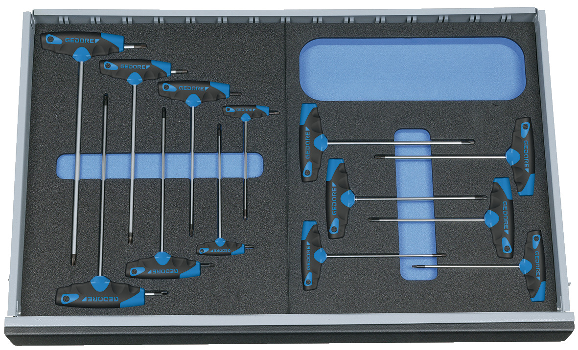 Hexagon Allen key set in CT module 7 pcs