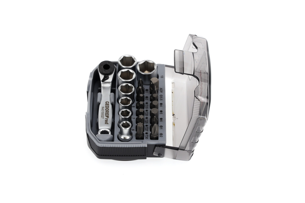 Socket set 1/4 size6-13mm +bits 23pcs