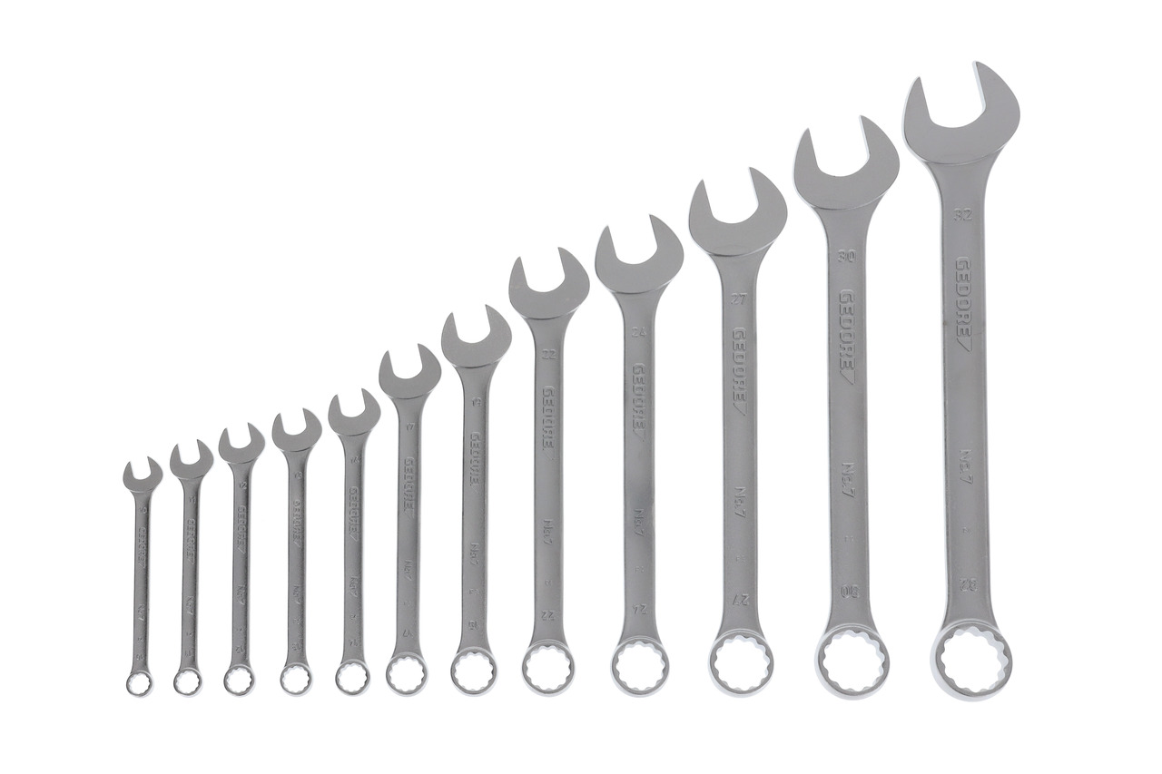 Combination spanner set 12 pcs UD profile 10-32 mm