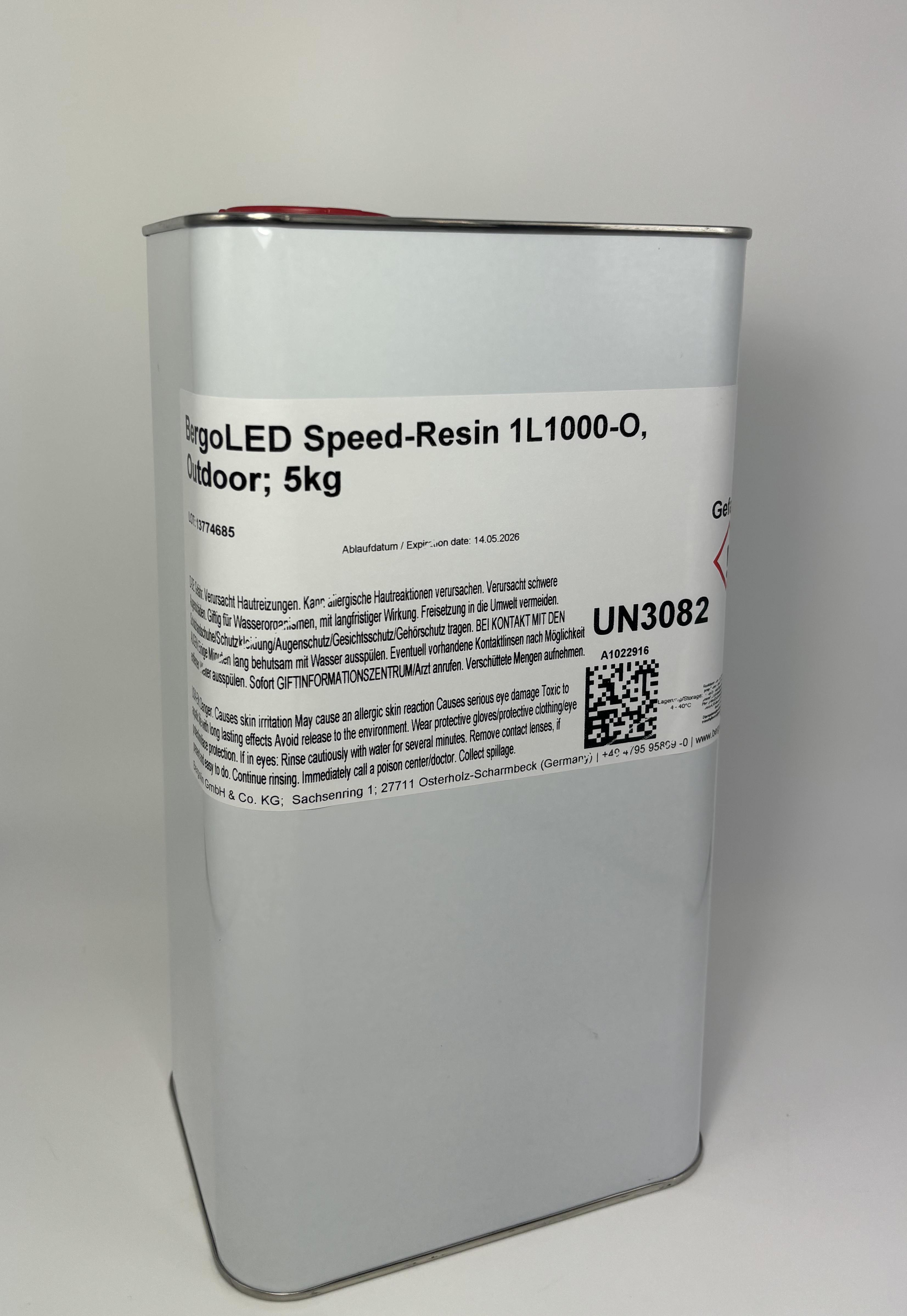BergoLED Speed-Resin 1L1000-O, outdoor, 5 KG