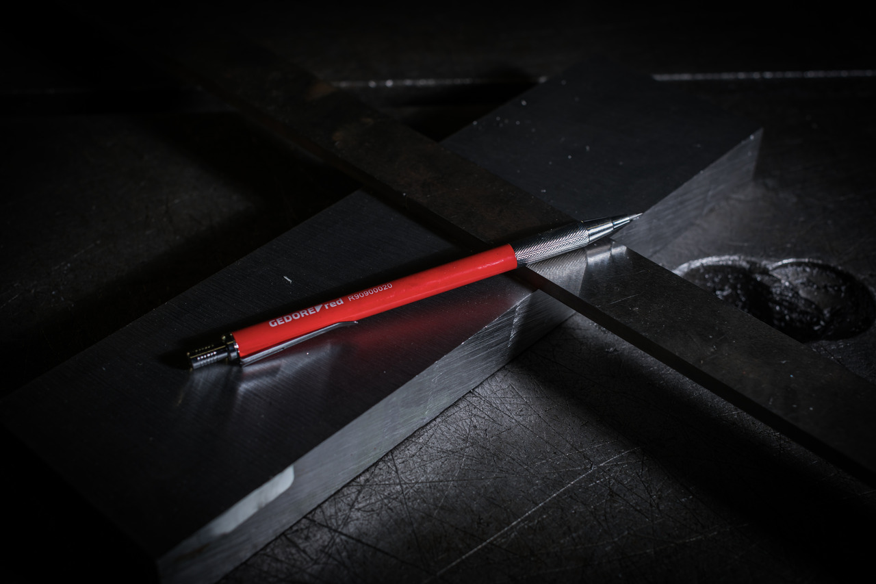 Carbide scriber with clip l.150mm