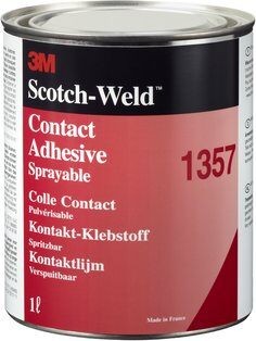 3M Scotch-Weld Lösemittelklebstoff auf Polychloroprenbasis 1357, Oliv, 1 L