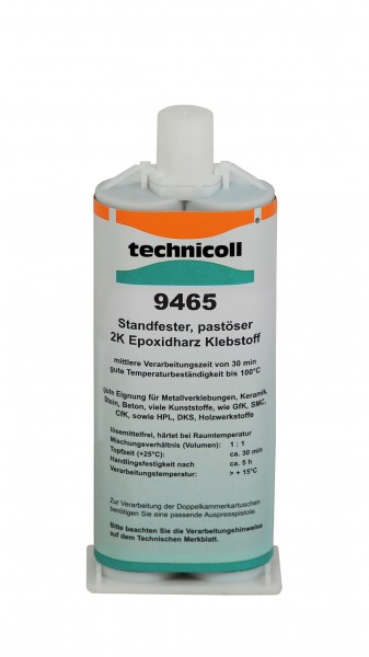 Technicoll 9465, 2-component epoxy resin, 400 ml Dual chamber cartridge