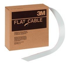 3M Round Conductor Flat Cable, 3801 Series, 3801/40, 100 ft