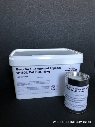 Bergolin 1-Component Topcoat 6P1600 Decklack, RAL 9016, 1 kg