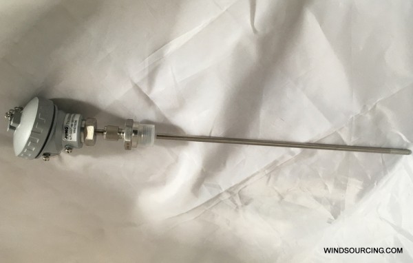 Jumo 00645804 Screw-in RTD temperature probe with terminal head form B