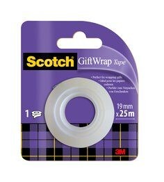 Scotch GiftWrap satin Tape Refill roll 19mm x 25m