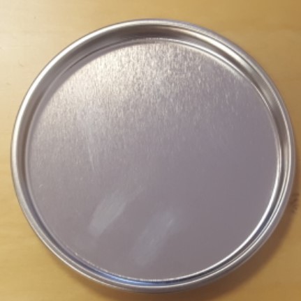 Deckel für Eimer aus Weißblech, Silber, 800 ml