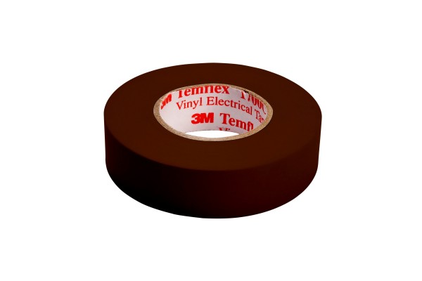 3M™ Temflex™ 1500 Vinyl Electrical Tape Brown 15mm x 10m
