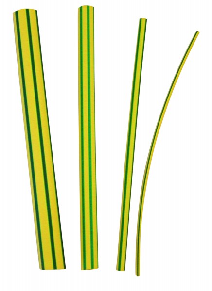 3M™ GTI-3000 Heatshrink Tubing 3,0/1,0 mm Green/Yellow striped