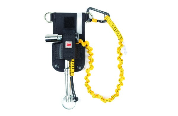3M DBI-SALA Scaffold Wrench Holster with Retractor and Hook2Loop Bungee Tether, 1500097