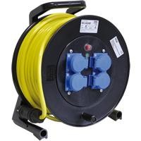 30m TKW Special rubber cable drum - TKW PURFLEX®/HF VDE 3G1,5mm², Colour: yellow