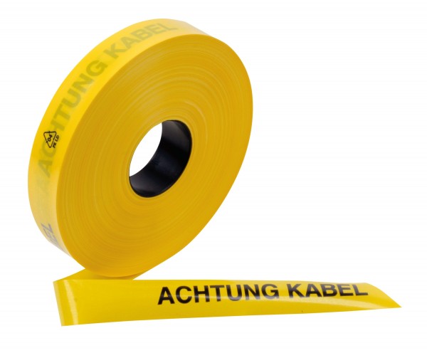 3M™ Warning Tape -Yellow color- printed &quot;ACHTUNG KABEL&quot; - 40 mm x 250 m