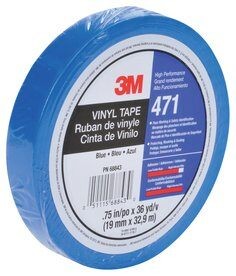 3M Vinyl Tape 471, Blue, 9 mm x 33 m, 0.13 mm
