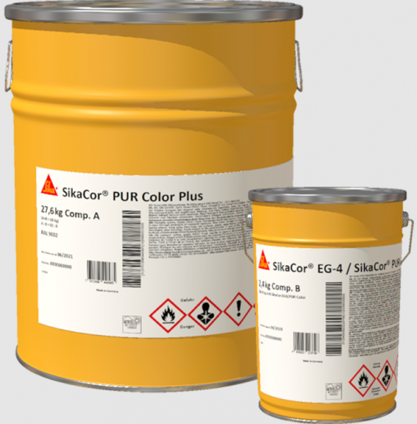 SikaCor PUR Color Plus (AB) RAL7035, 30 kg