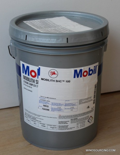 Mobilith SHC 100, 16 kg tin, Synth. grease