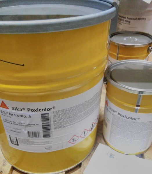 Sika Poxicolor (AB) RAL 1004, 28 Kg System (Comp. A+B).