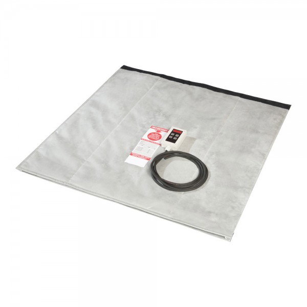 Ultraheat 230V 430W, 600x600mm, PS silicone heating blanket with adjustable digital controller (0-120ºC (32-248ºF))