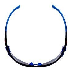 3M Solus Schutzbrille mit blauem/schwarzem Rahmen, Scotchgard Antibeschlag-Beschichtung, grauen Gläs
