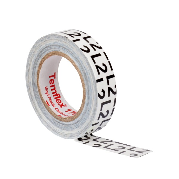 3M™ Temflex™ Pre-printed Phase Marking Tape (L2) - 15 mm x 10 m - 100 rolls