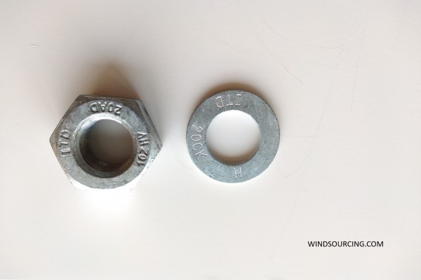 Set washers + Nuts for A9B00068104 Bolt M30x310 HV