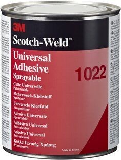 3M Universal Adhesive 1022, Red/Brown, 1 L