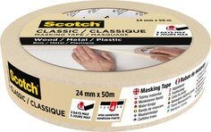 Scotch Classic Masking Tape, 24mm x 50m