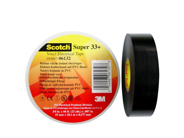 Super Vinyl Electrical Tape 3/4" x 66ft 06132 3M Scotch 33 