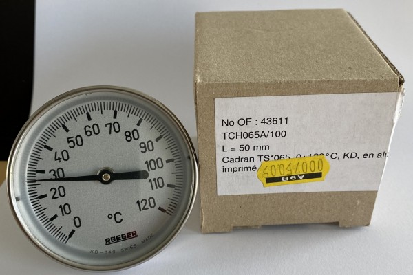 A9B00075005 THERMOMETER RUEGER D65X50MM