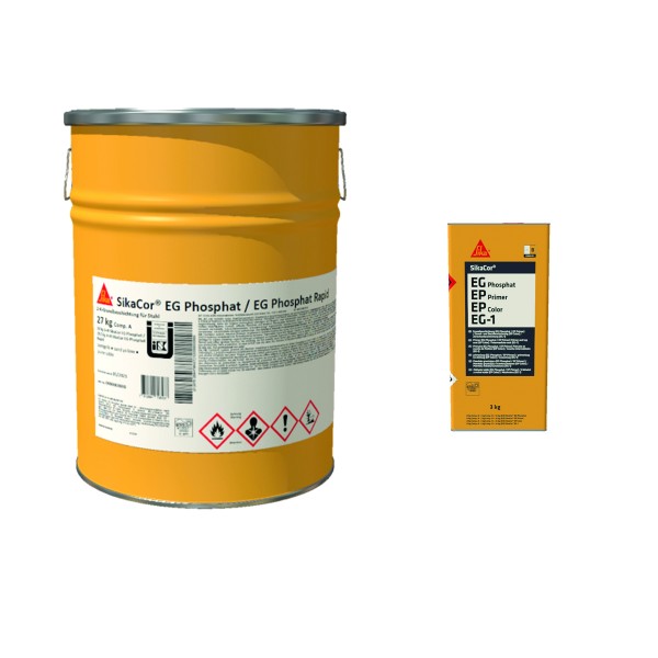 SikaCor EG Phosphate(AB), red-brown, 30KG, 2-component epoxy resin-based primer coating